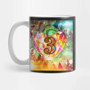 Number 3 for celebrations Mug